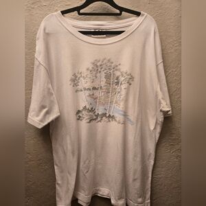 Vintage Northern Reflections Cottage Lake Graphic Tee Cabin Nature Shirt XL